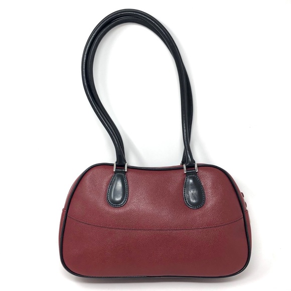 FURLA brick red bowler bag, vintage, made in Italy - Picture 1 of 8